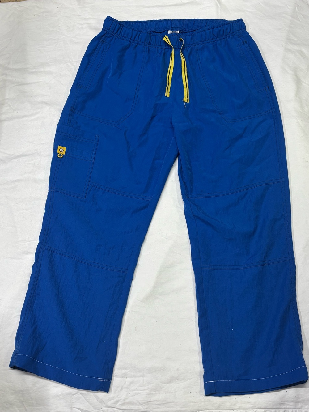 Womens Elastic Waist Utility Pants in Royal Blue